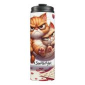 Grumpy Cats in een hangmat Thermosbeker (Voorkant)