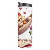 Grumpy Cats in een hangmat Thermosbeker (Geroteerd rechts)