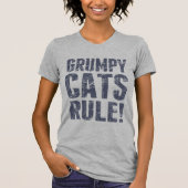 Grumpy Cats Rule! T-shirt (Voorkant)