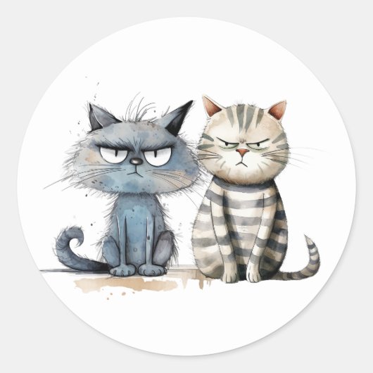 Grumpy Cats Stickers (Voorkant)