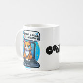 Grumpy Chat Mug - Drôle cadeau Amoureux des chats (Devant gauche)