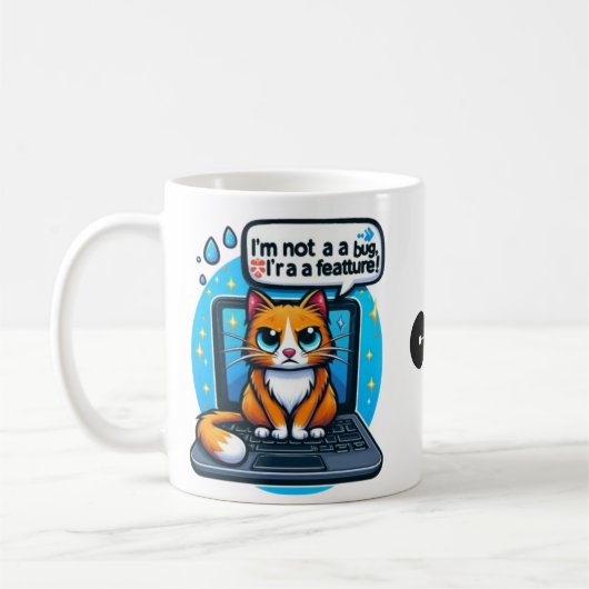 Grumpy Chat Mug - Drôle cadeau Amoureux des chats (Gauche)
