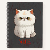 Grumpy chat pun amusant Écrire Journal Carnet (Devant)