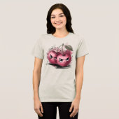 Grumpy Cherries Tri-Blend Shirt (Voorkant volledig)