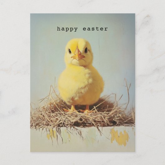 Grumpy Chick in het nest Briefkaart (Voorkant)