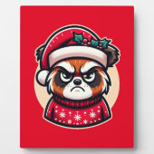 Grumpy Christmas Cat - Grappige feestelijke vakant Fotoplaat (Voorkant)