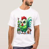 Grumpy Christmas Chicken T-shirt (Voorkant)