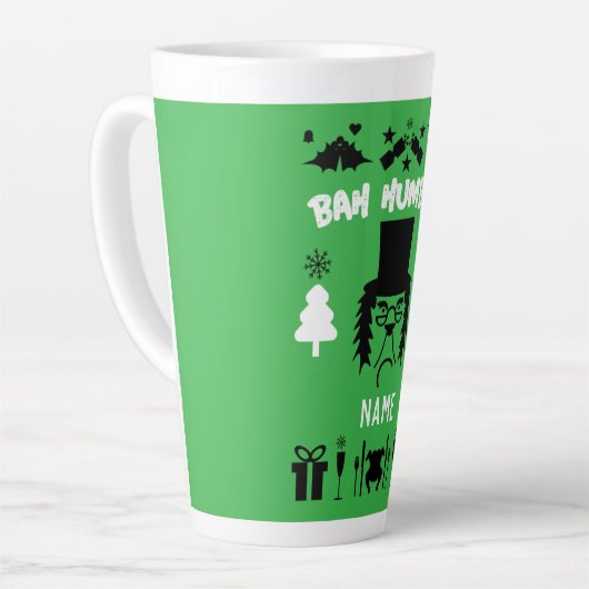 Grumpy Christmas Latte Mug (Angle gauche)