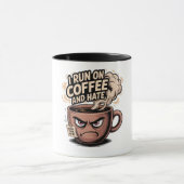 Grumpy Coffee Mug - Je cours sur le café et la hai (Centre)