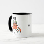 Grumpy Crab Cofee Humor Funny Mug (Devant gauche)