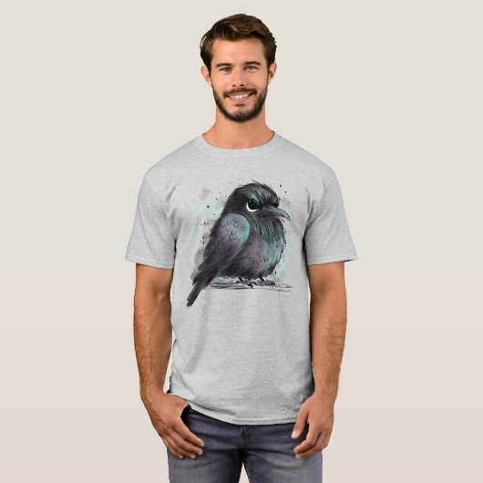 Grumpy Crow T-shirt (Voorkant volledig)