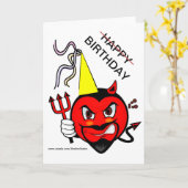 Grumpy Devil Bonne carte d'anniversaire (Fleur jaune)
