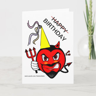 Grumpy Devil Happy Birthday Kaart