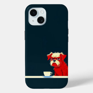Grumpy Dog Coffee Time - Schattigee minimalistisch