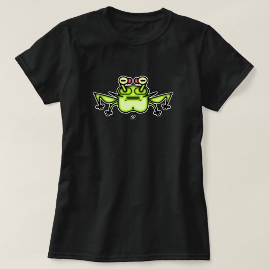 Grumpy étrange grenouille crapaud v2-1 T-shirt (Design devant)
