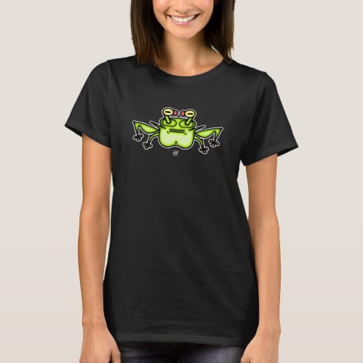 Grumpy étrange grenouille crapaud v2-1 T-shirt (Devant)