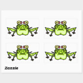 Grumpy étrange grenouille crapaud v2 autocollant r (Feuille)