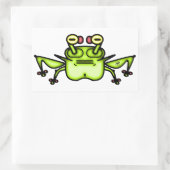 Grumpy étrange grenouille crapaud v2 autocollant r (Sac)