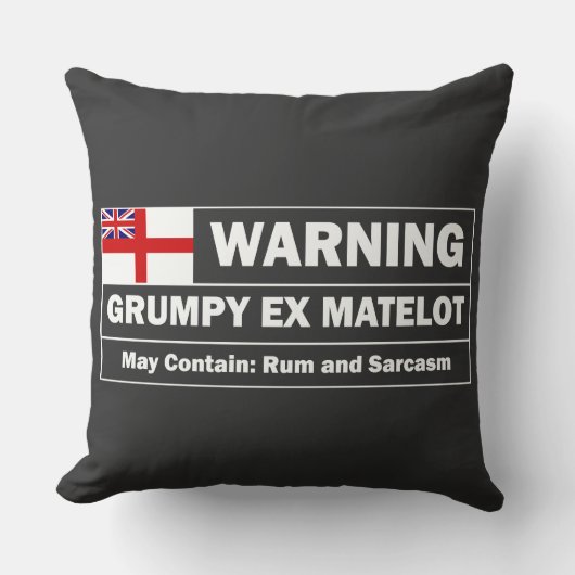 Grumpy ex Matelot Kussen (Voorkant)