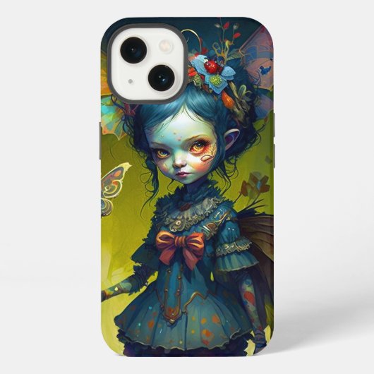 Grumpy Fairy Pixie Fantasy Art iPhone Hoesje (Achterkant)
