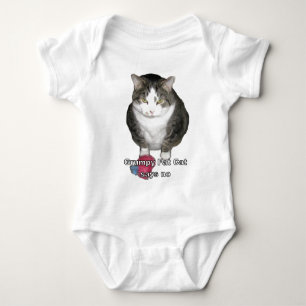 Grumpy Fat Cat zegt nee Romper