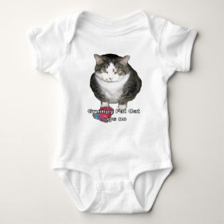 Grumpy Fat Cat zegt nee Romper