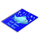Grumpy Fish Cartoon Notitieboek (Linkerzijde)
