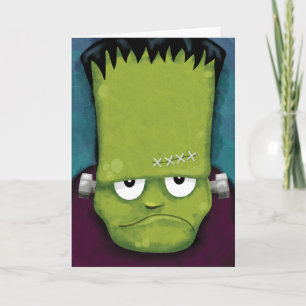 Grumpy frankenstein Carte d'Halloween