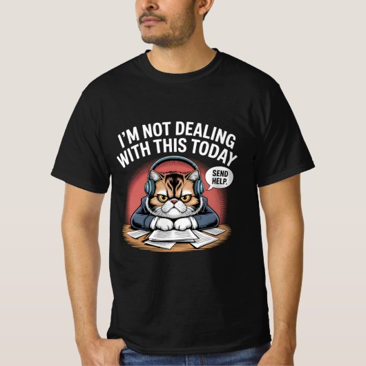 Grumpy Frenchie: Te Frans om te glimlachen T-shirt (Voorkant)