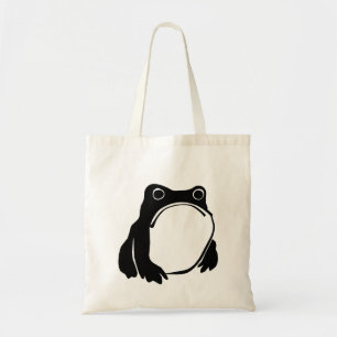 Grumpy Frog tekenen Japanse kunst van Matsumoto Ho Tote Bag