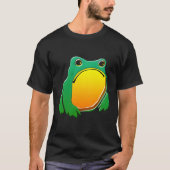 Grumpy Frog Tekening Japans door Matsumoto Hoji T-shirt (Voorkant)