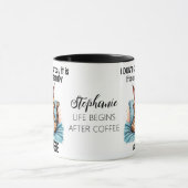 Grumpy Funny Cat Drink koffiecitaat Mok (Midden)