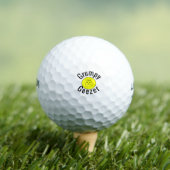 Grumpy Geezer Klein gebogen tekstlogo Golfballen (Insitu Shirt)