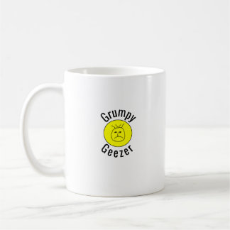 Grumpy Geezer Klein gebogen tekstlogo Koffiemok