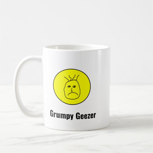 Grumpy Geezer Logo Koffiemok (Links)