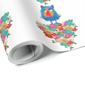 Grumpy Giant on Pastel Blooms Cadeaupapier (Rol Hoek)