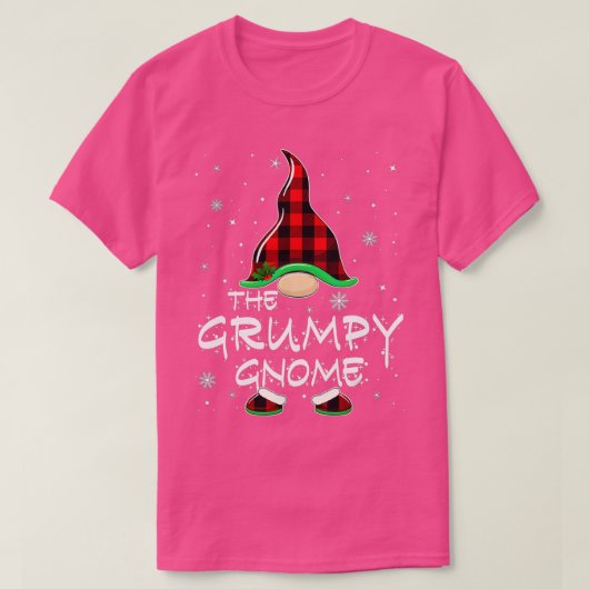 Grumpy Gnome Buffalo Pset Matching Family Christm T-shirt (Design voorkant)