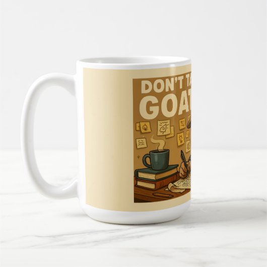 Grumpy Goat Mug – Thinking Goat Stuff Design (Gauche)