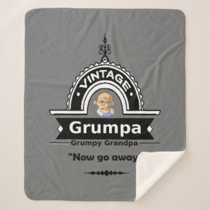  Grumpy Grandpa nu weg Sherpa Deken
