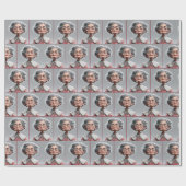 Grumpy Granny met Gingham jurk Cadeaupapier (Vlak)