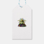 Grumpy Green Creature Christmas Cadeaulabel (Voorkant)