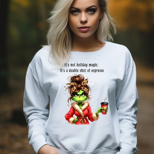 Grumpy Green Furry Vrouwen houdt van koffie T-shirt