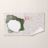 Grumpy Grenouille japonaise crapaud 19ème siècle (Serviette à main)