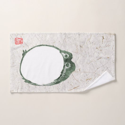 Grumpy Grenouille japonaise crapaud 19ème siècle (Serviette à main)