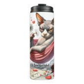 Grumpy Hairless Cat in Hangmat Thermosbeker (Voorkant)