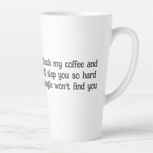 Grumpy Highland Cow & Google Coffee/Latte Mug (Droite)