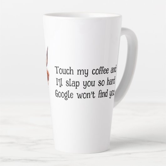Grumpy Highland Koe & Google Coffee/Latte Mok (Rechterhoek)
