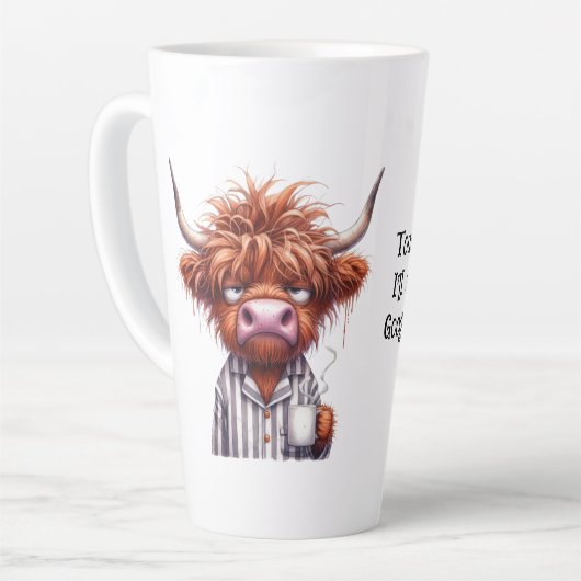 Grumpy Highland Koe & Google Coffee/Latte Mok (Linkerhoek)