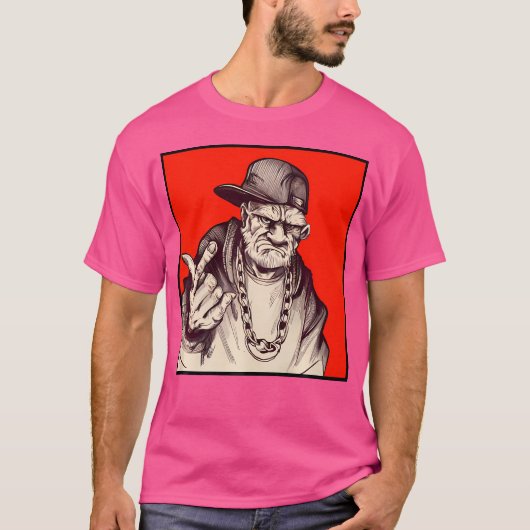 Grumpy Hip Hop opa T-shirt (Voorkant)