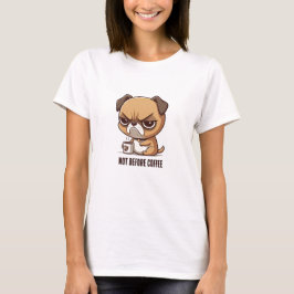 Grumpy Hond met Koffie T-shirt